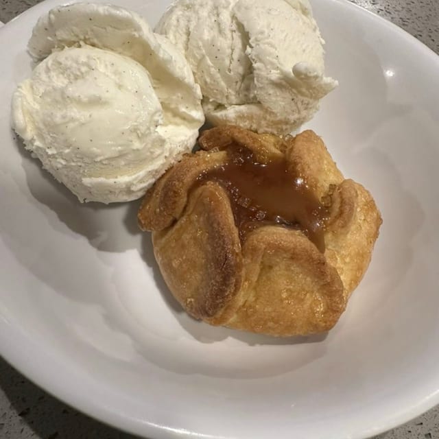 Apple Turn Over with Ice Cream.