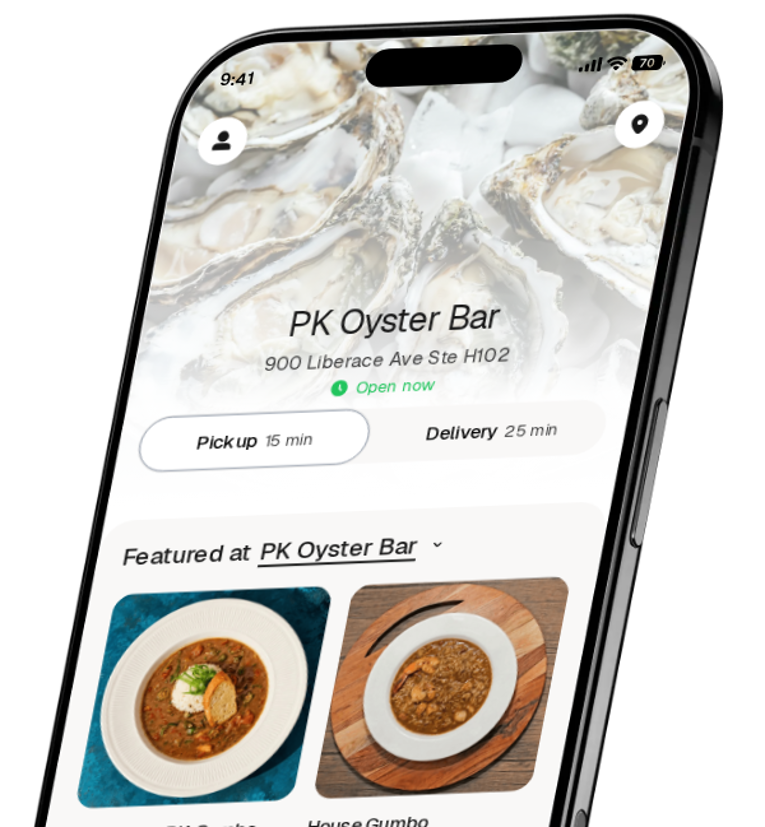 PK Oyster Bar app preview