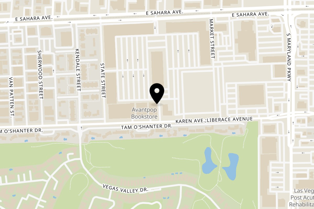 Map showing the location of PK Oyster Bar on 900 Liberace Ave Ste H102 in Las Vegas